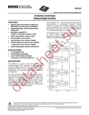 DDC232CGXGT datasheet  